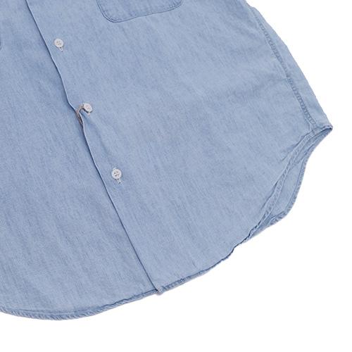 orSlow オアスロウ 01-8067-99 Short Sleeve Work Shirt ショートスリーブ ワークシャツ Chambray Bleach シャンブレー ブリーチ コットン 日本製 メンズ 〔FL〕｜tigers-brothers｜12