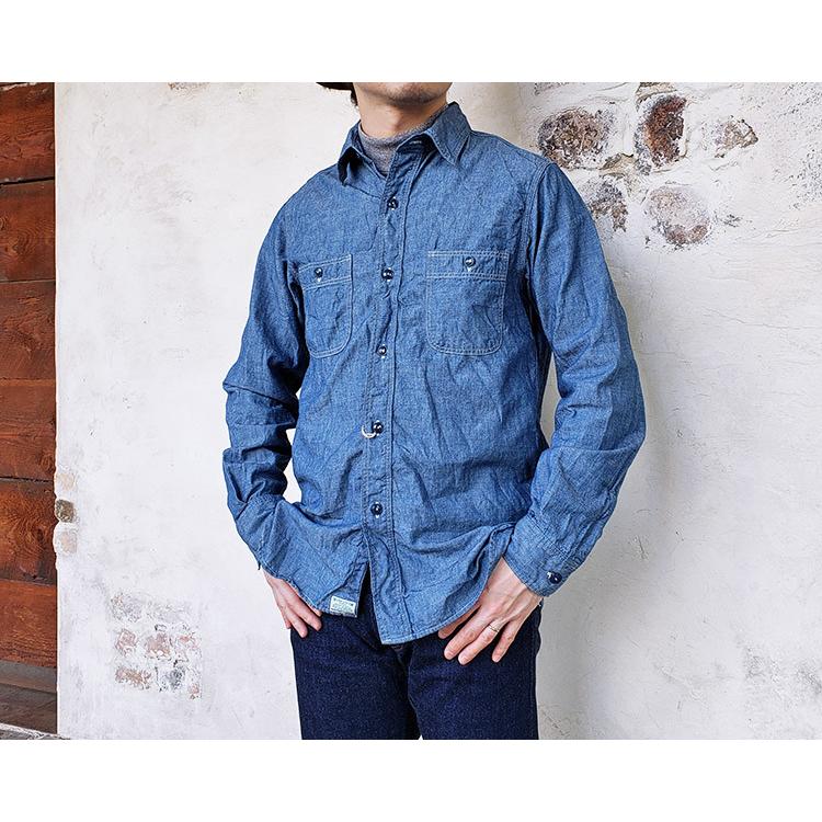orSlow（オアスロウ） 01-8070 CHAMBRAY WORK SHIRT シャンブレー