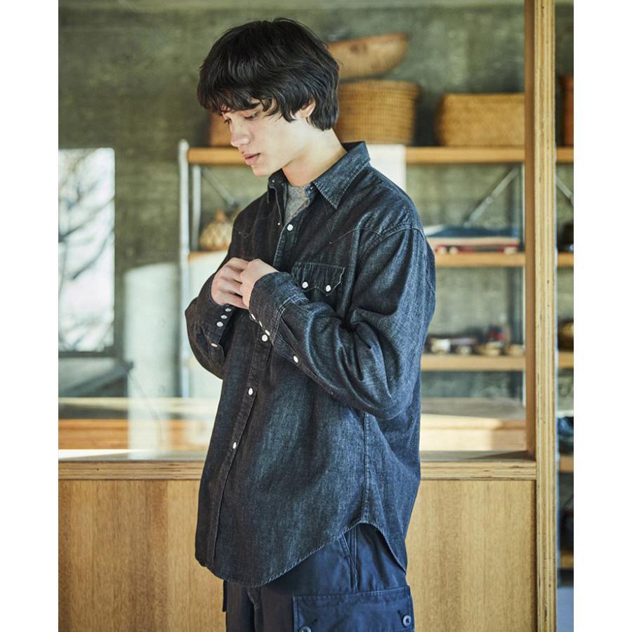 【美品】希少 orslow オアスロウ デニムシャツ ウエスタン インディゴ orSlow オアスロウ 01-8124-81 Denim Western Shirt デニム