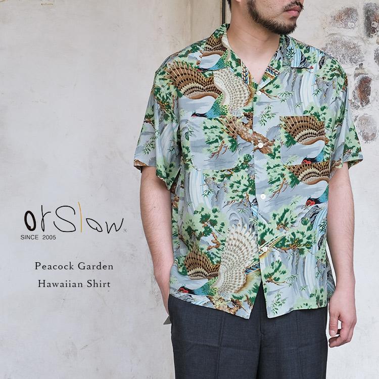 orSlow（オアスロウ） 01-8158-16 Peacock Garden Hawaiian Shirt