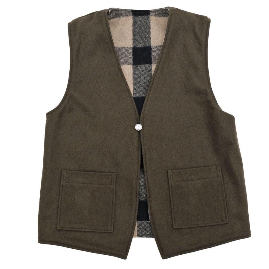 orSlow オアスロウ 01-9028 Reversible Wool Melton Vest リバーシブル ウール メルトン ベスト コンチョボタン 日本製 〔FL〕 :orslow-01-9028:FLISCO byタイガース・ブラザース 通販 日本製 orslow オアスロウ ベスト ジレ コットンウール メルトン グレー