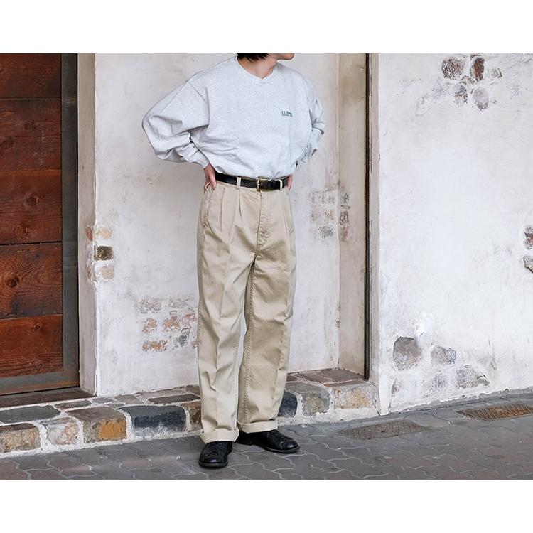 orSlow オアスロウ 03-5021-40 Two Tuck Wide Trousers 2タックワイドトラウザー コットン チノパン 日本製 〔FL〕 :orslow-03-5021