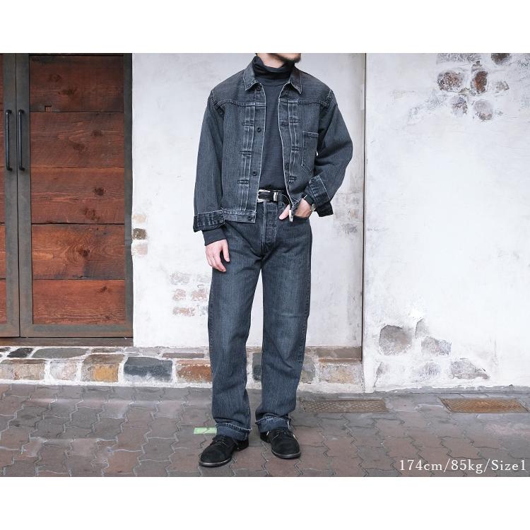 orSlow オアスロウ 03-6016-D61S WW2 Type1 Black Denim Jacket orSlow オアスロウ 03-6016-D61S WW2 Type1 Black Denim Jacket