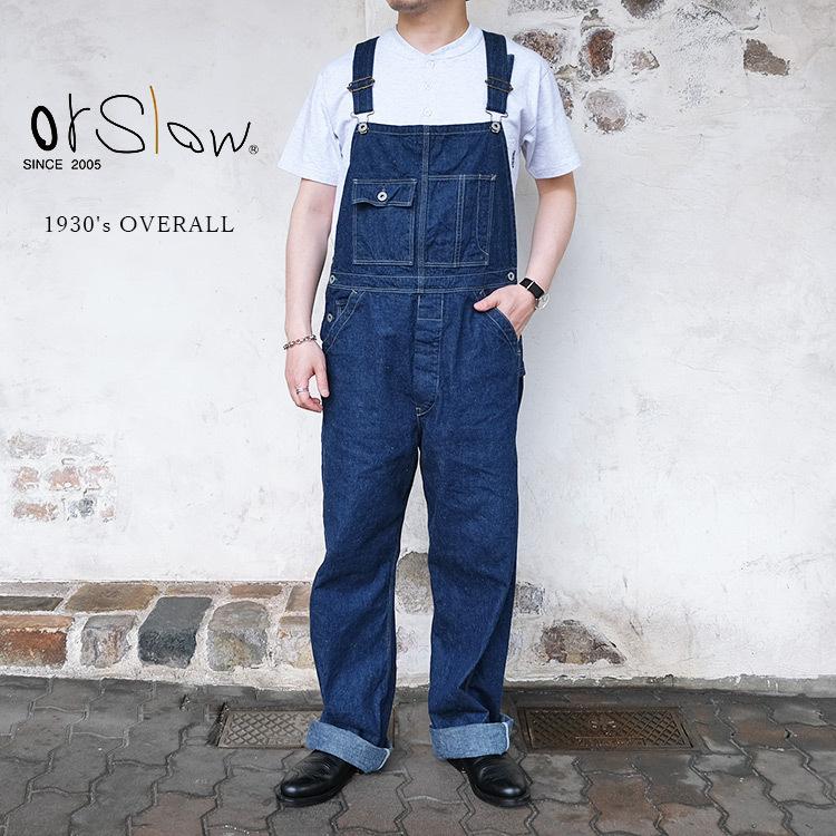 orSlow オアスロウ 03-9000-81 1930's OVERALL 30年代 オーバーオール コットン デニム ユニセックス 日本製 〔FL〕｜tigers-brothers