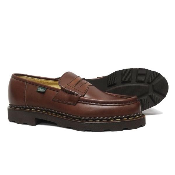 Paraboot ローファー reims ダークブラウン Paraboot（パラブーツ） メンズ ローファー ランス *ブラウン Paraboot