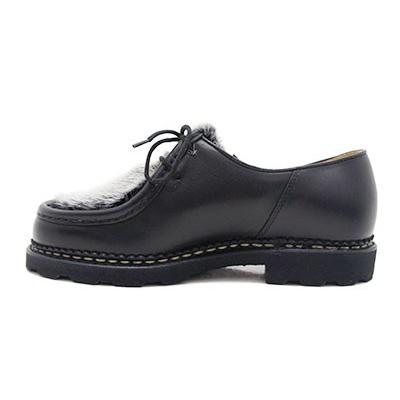 【新品訳あり】 パラブーツ ミカエル ミンクファー メンズ チロリアン シューズ ブラック Paraboot Michael Vison 150217 Noir ノアール Black〔FL〕 【1306712381】(47432円)