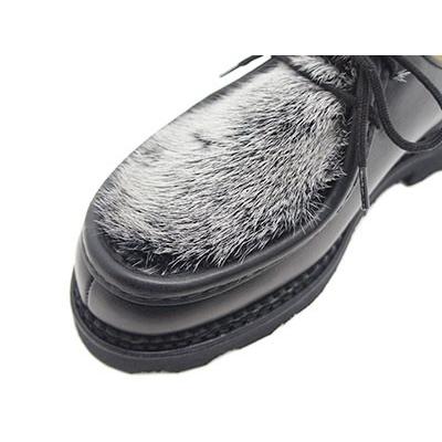 【新品訳あり】 パラブーツ ミカエル ミンクファー メンズ チロリアン シューズ ブラック Paraboot Michael Vison 150217 Noir ノアール Black〔FL〕 【1306712381】(47432円)