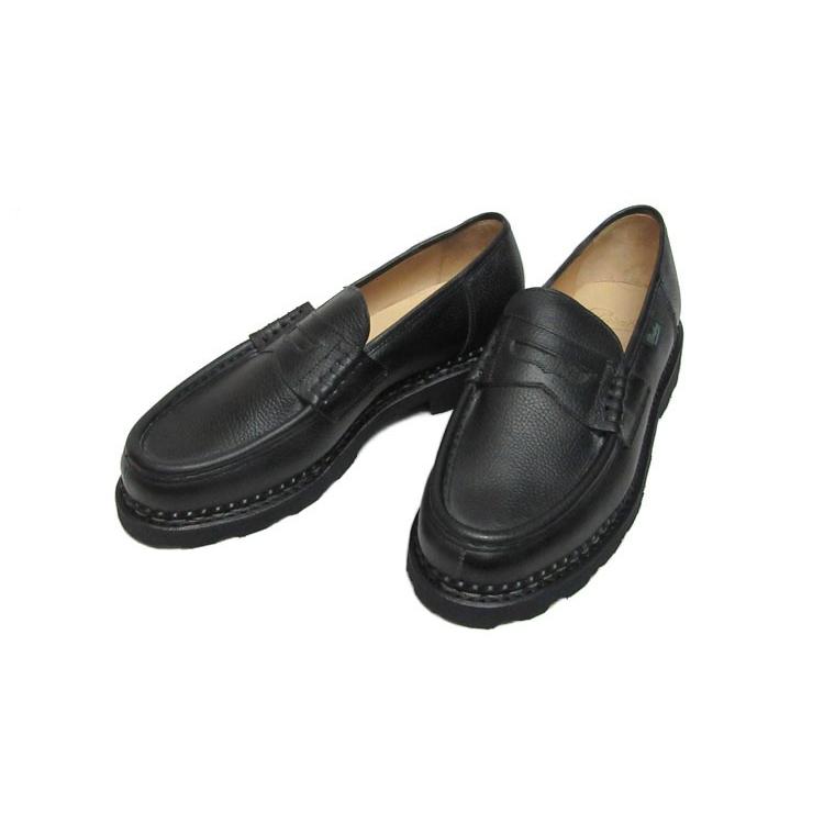 Paraboot シボ革ローファー 黒 楽天市場】パラブーツ PARABOOT デッキシューズ スリッポン