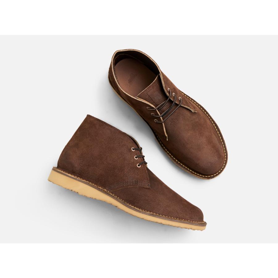 RED WING SHOES（レッドウィング） REDWING 3315 ウィークエンダー チャッカ チョコレート・ミュールスキナー ラフ ...