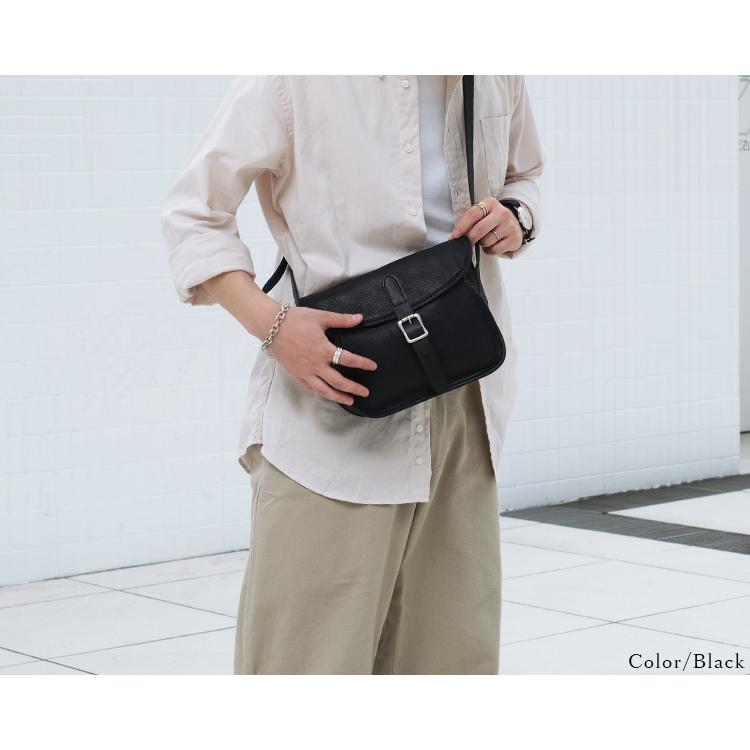 SLOW スロウ fino cartridge shoulder bag Mサイズ フィノ カートリッジ ショルダーバッグ 306S41K 栃木レザー ブラック ブラウン ユニセックス｜tigers-brothers｜03