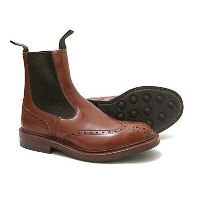Tricker's（トリッカーズ） サイドゴアブーツ ウィングチップ