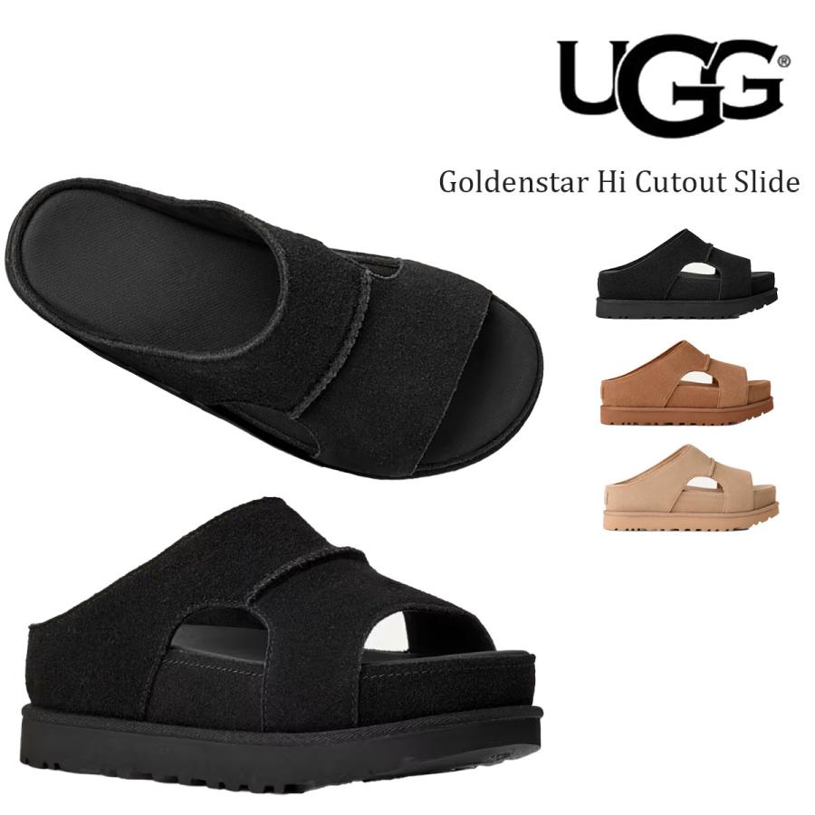 【新品未使用】UGG ゴールデンスター ハイ カットアウト スライド 23cm UGG（アグ） サンダル ゴールデンスター ハイ カットアウト スライド