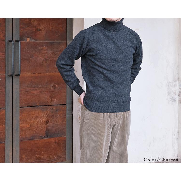 William Lockie ウィリアムロッキー Turtle Neck Sweater タートルネックセーター ラムズウール ニット スコットランド製 ウイリアムロッキー 〔FL〕｜tigers-brothers｜07