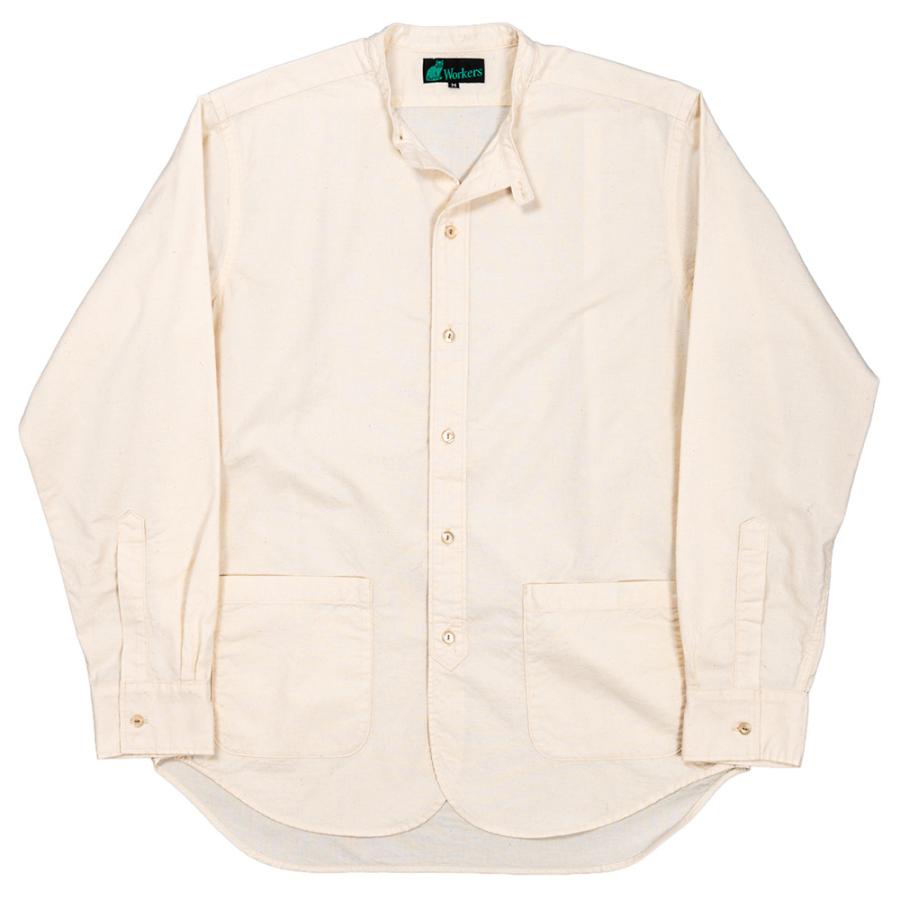 WORKERS ワーカーズ Band Collar Shirt バンドカラーシャツ コットン