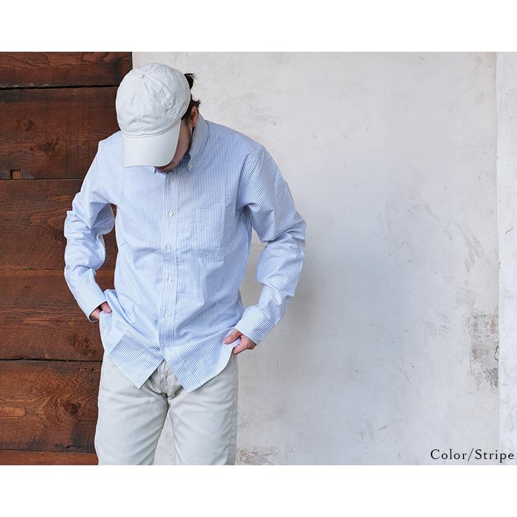 Workers ワーカーズ Modified Button Down Shirt モディファイド ボタンダウンシャツ ストライプ チェック コットン メンズ 〔FL〕｜tigers-brothers｜04