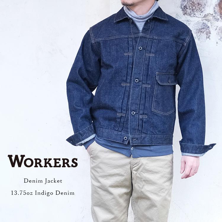 Workers ワーカーズ Denim Jacket デニムジャケット 13.75oz Indigo Denim Gジャン ファースト シンチ