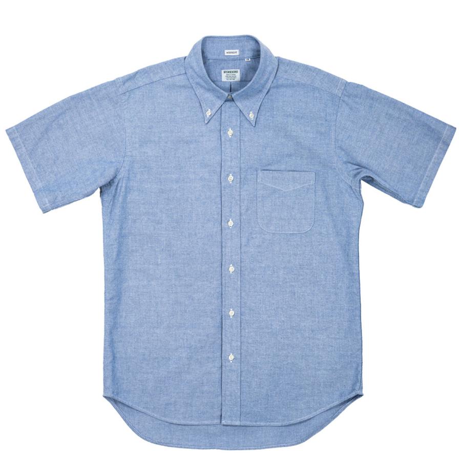 Workers ワーカーズ Modified Short Sleeve BD モディファイド ショートスリーブ ボタンダウンシャツ コットン 半袖 日本製 メンズ 〔FL〕の画像