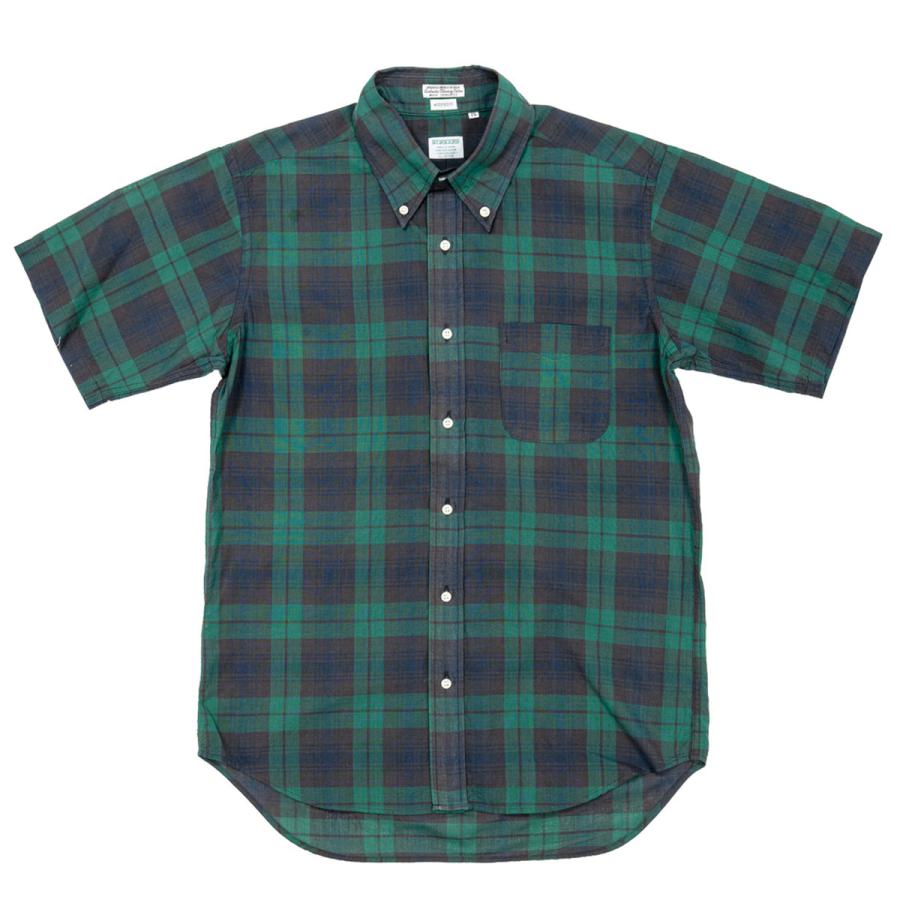 Workers ワーカーズ Modified Short Sleeve BD モディファイド ショートスリーブ ボタンダウンシャツ コットン 半袖 日本製 メンズ 〔FL〕の画像