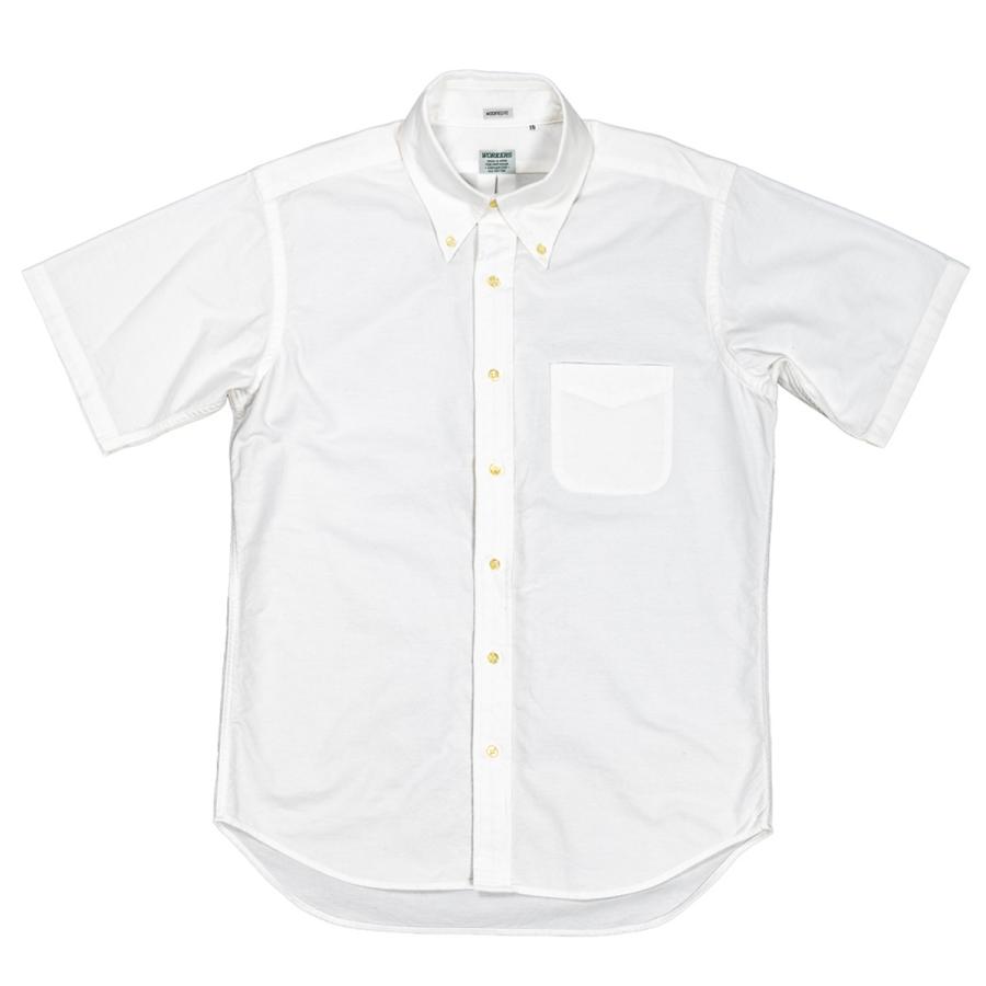 Workers ワーカーズ Modified Short Sleeve BD モディファイド ショートスリーブ ボタンダウンシャツ コットン 半袖 日本製 メンズ 〔FL〕の画像