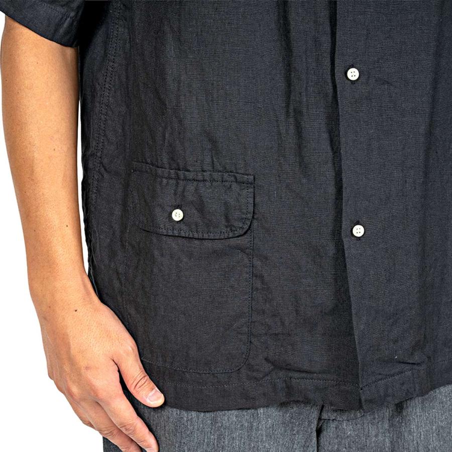 WORKERS ワーカーズ Open Collar Shirt オープンカラーシャツ リネン