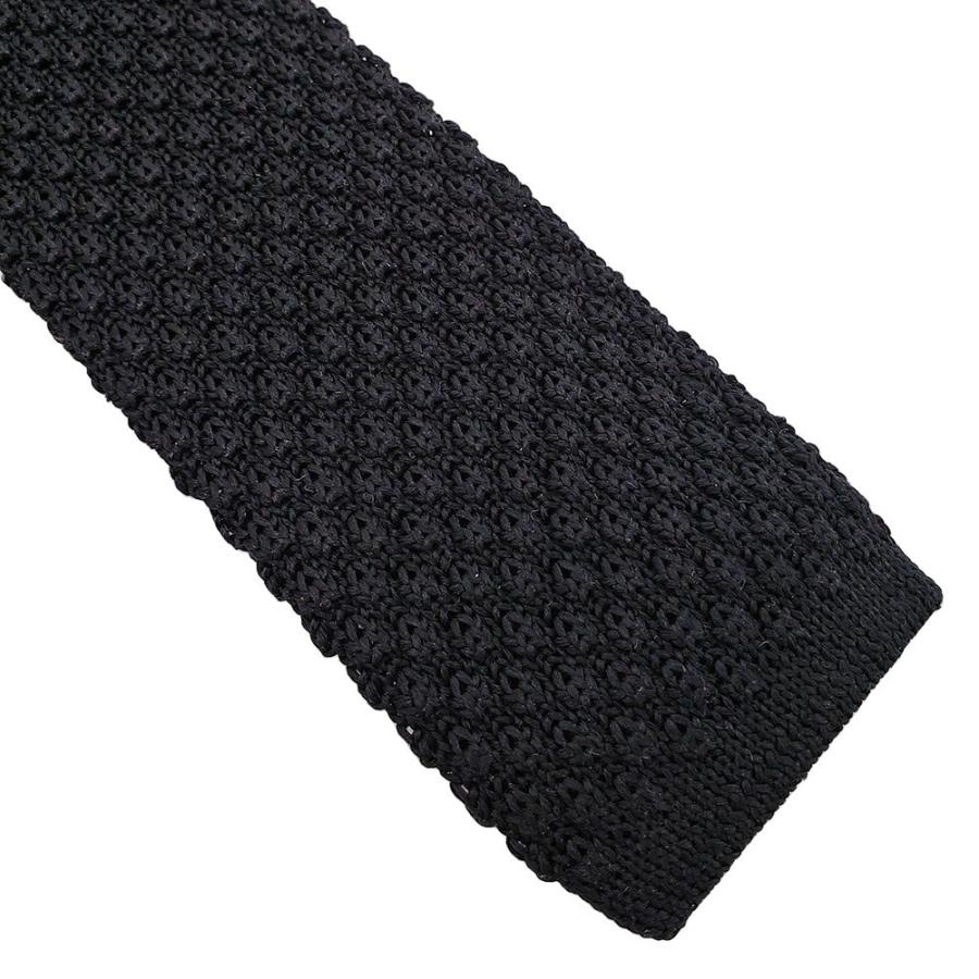 Workers ワーカーズ Silk Knit Tie シルクニットタイ ネクタイ シルク ネイビー/チャコール/ブラック 〔FL〕｜tigers-brothers｜05