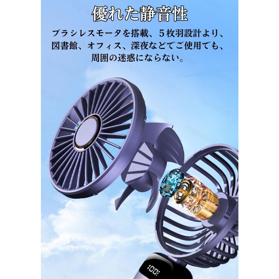 ハンディファン 手持ち扇風機 ミニ 小型 軽量 USB充電 折畳み