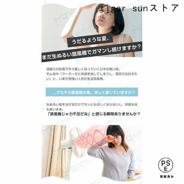 ペルチェ式 冷風扇 水不要 卓上式 冷風機 ペルチェ素子 扇風機 段階