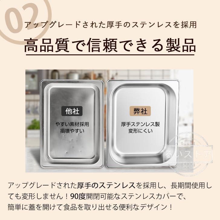 ビュッフェサーバー ビュッフェ ウォーマー 保温調理鍋 35-90°温度調整