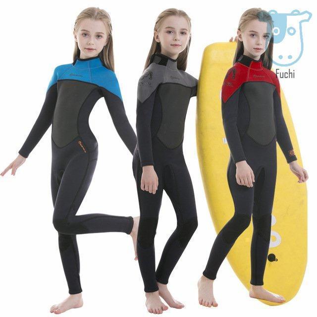 ウェットスーツ 子供 キッズ水着 2.5mm フルスーツ 水着 長袖 男の子
