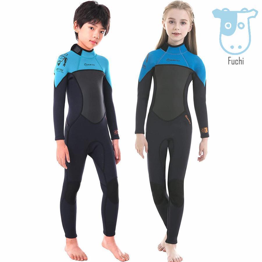 ウェットスーツ 子供 キッズ水着 2.5mm フルスーツ 水着 長袖 男の子