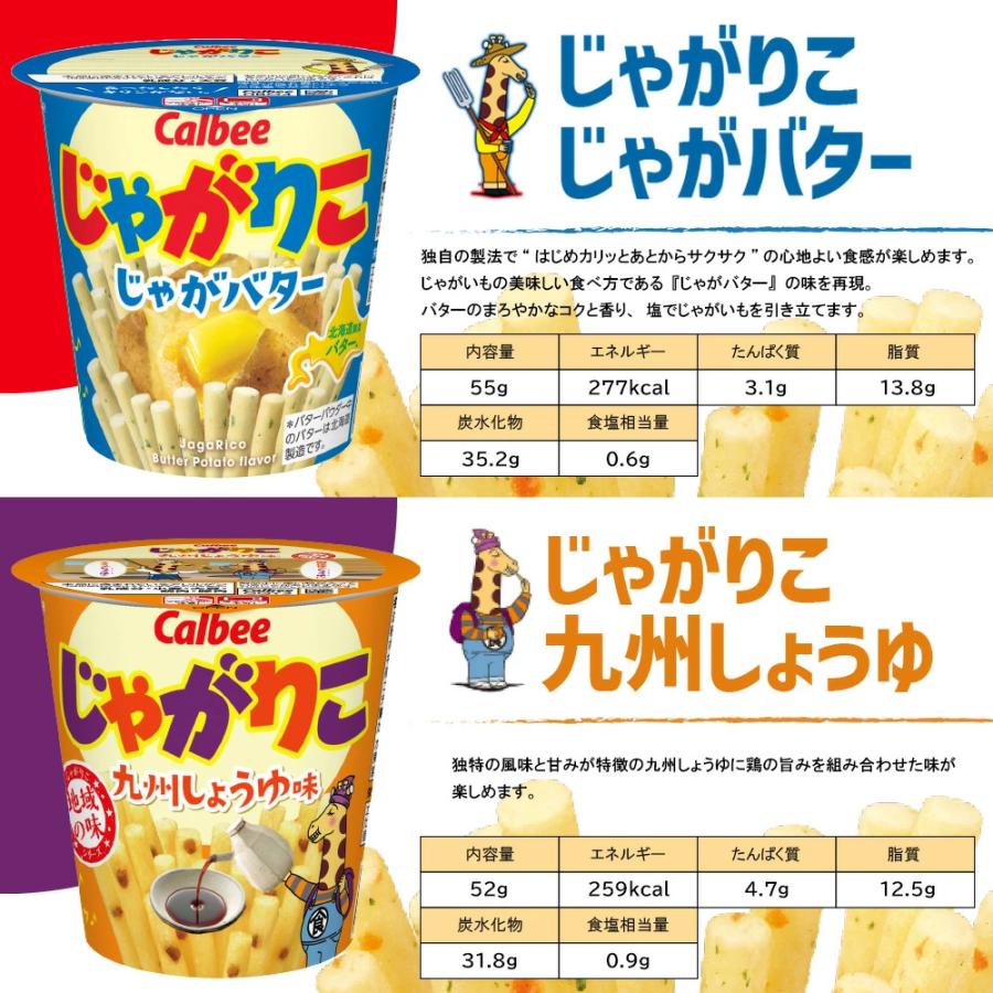 カルビー（Calbee） じゃがりこ 5種 食べ比べ 計12個 詰め合わせ