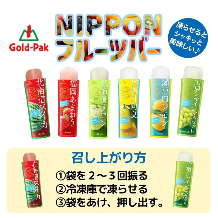 ゴールドパック 凍らせておいしい NIPPON フルーツバー 詰め合わせ