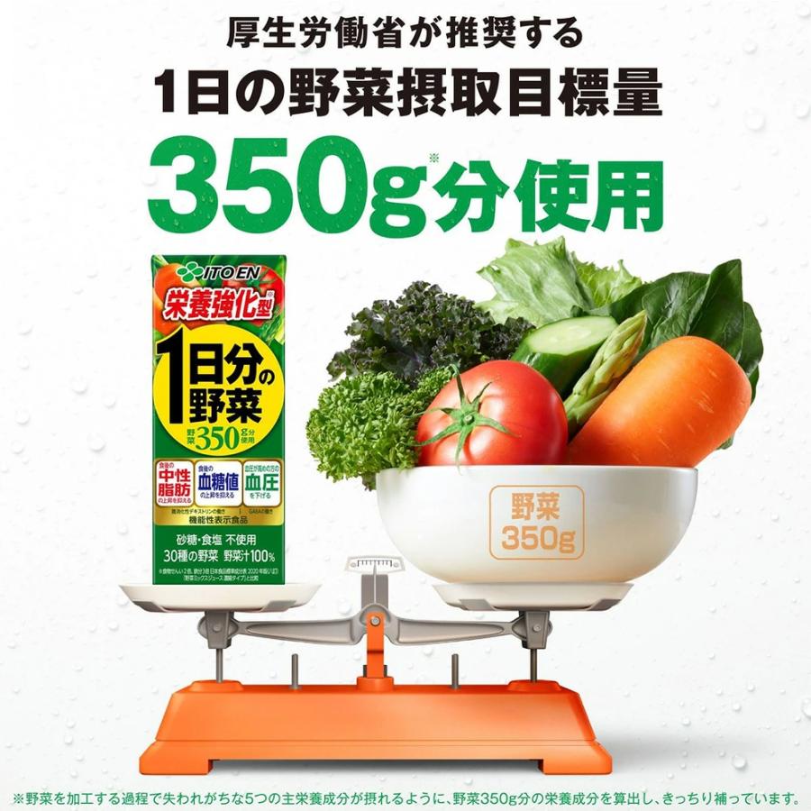 1日分の野菜 伊藤園 機能性表示食品 栄養強化型 200ml 紙パック 96本