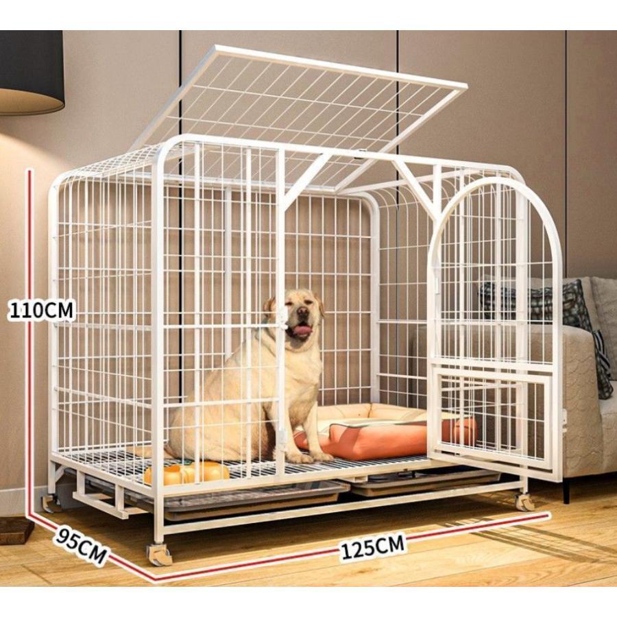 ペットケージ 犬檻 犬小屋 ケージ ペットサークル ドッグケージ ペットフェンス 小型 大型 中型犬用 ペット用品 キャスター付き 