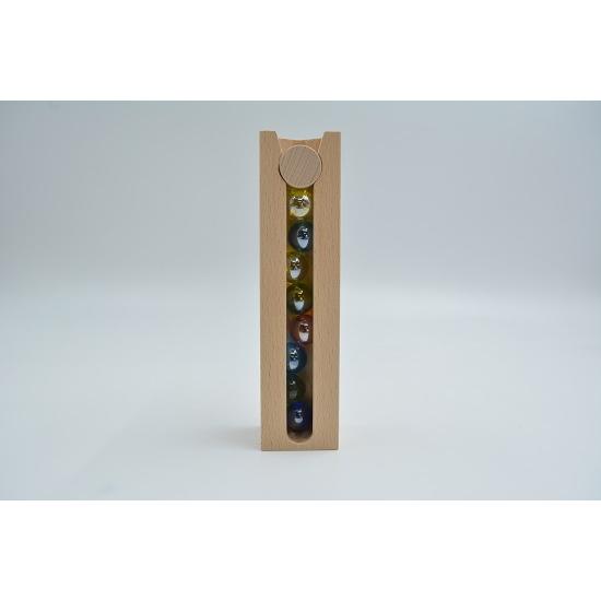 びーだま出品 Marble Run Machine #6 [Vertical Lift] - YouTube