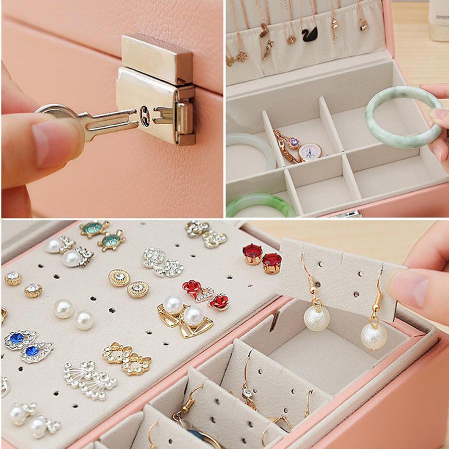 ジュエリーボックス アクセサリーケース アクセサリー収納 大容量 2段