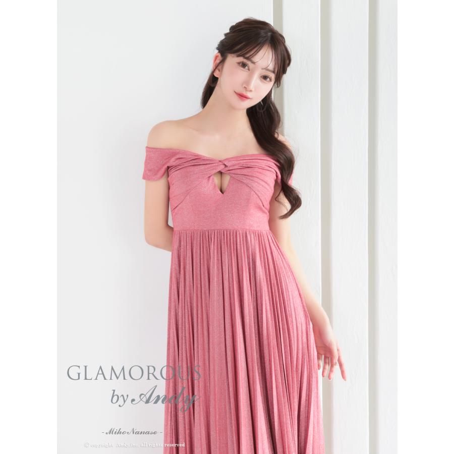 Glamorous by Andy ベージュオフショルダーロングドレス Glamorous by Andy ベージュオフショルダーロングドレス