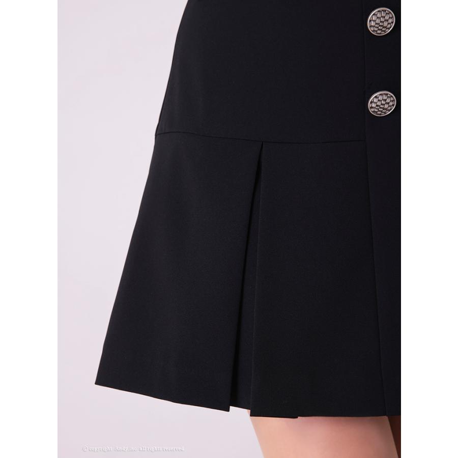 【取り寄せ商品】Andy アンディ レース 袖あり ネックリボン フレア ミニドレスの画像