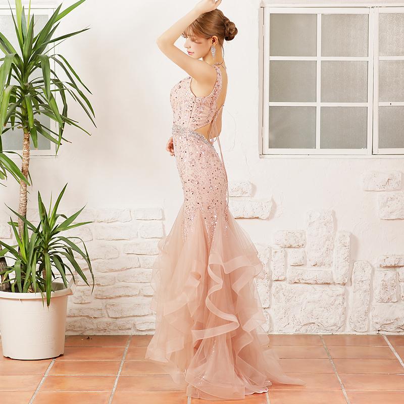 AngelR PREMIUM エンジェルアール マーメイドロングドレス サックス