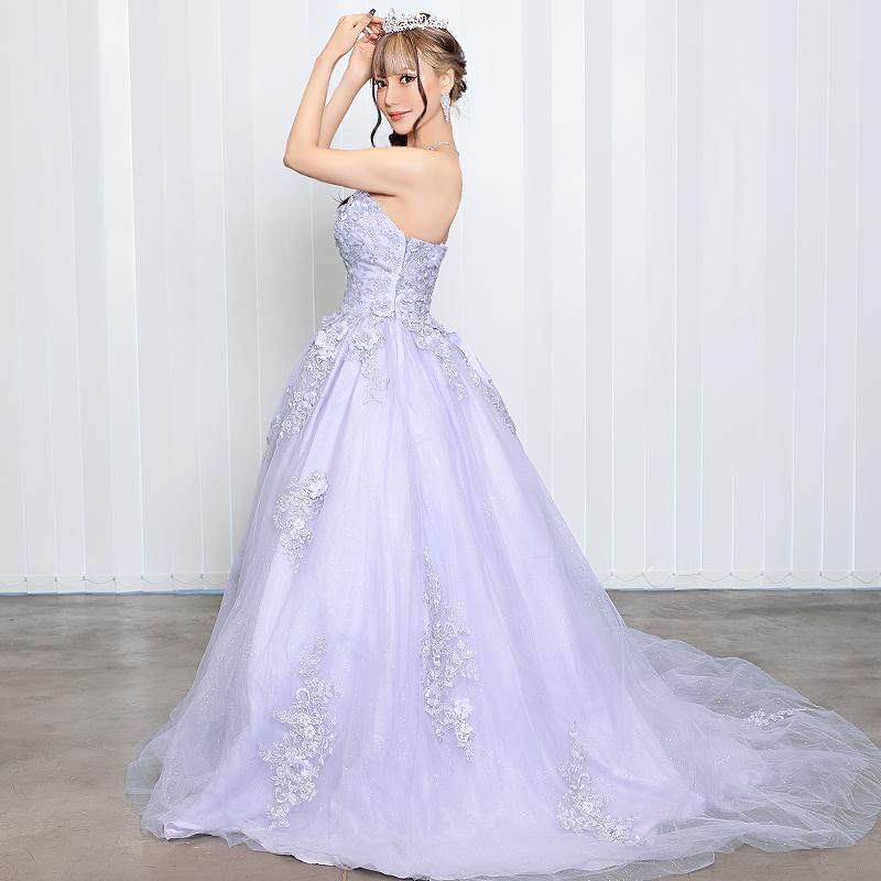 AR ロングドレス AR ANGELR のロングドレス バックビジューデザイン