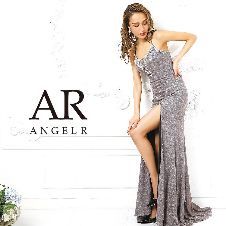 取り寄せ商品】 Angel-R エンジェルアール キャバドレス ロング ラメ 
