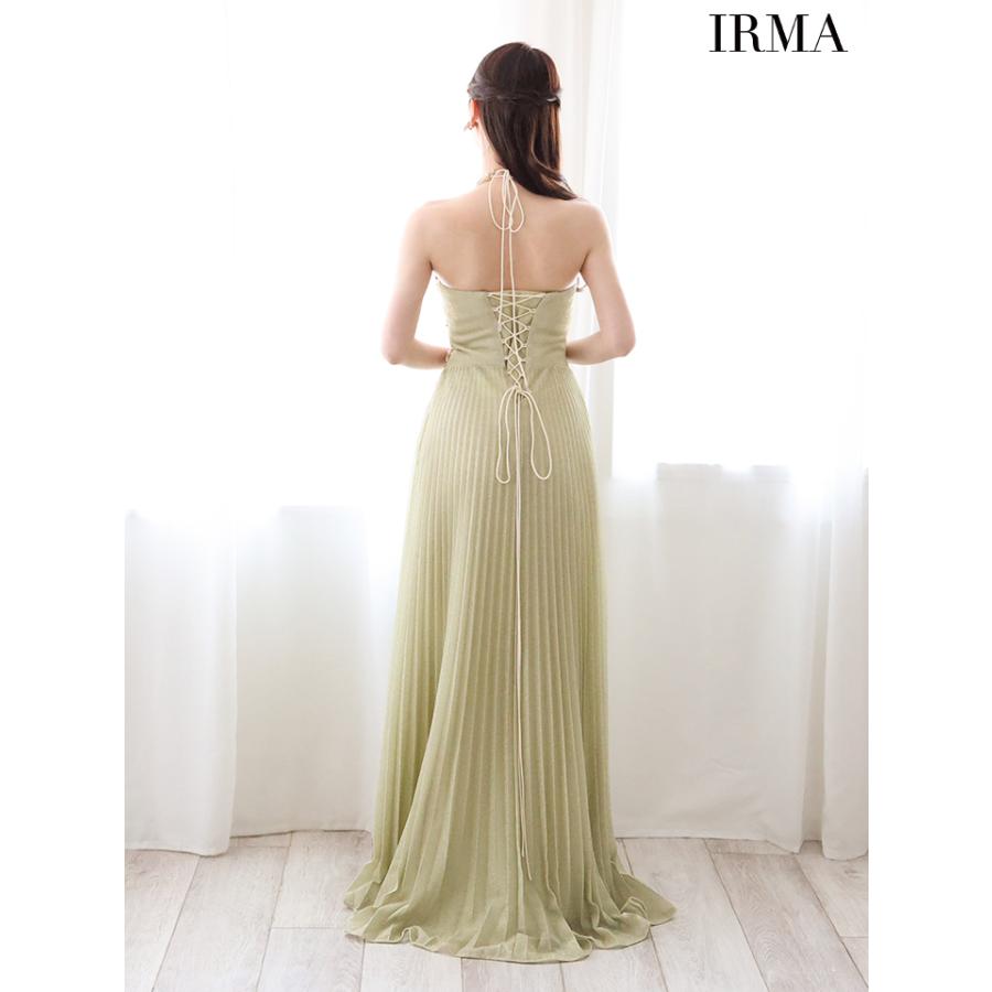 【即日発送】IRMA イルマ キャバドレス 高級 ホルターネック ビジュー スリット Aライン ロングドレスの画像