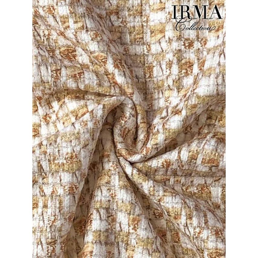 【取り寄せ商品】IRMA イルマ キャバドレス ミニ ツイード ジップ ノースリーブ 裾フリル タイト ミニドレス 送料無料の画像