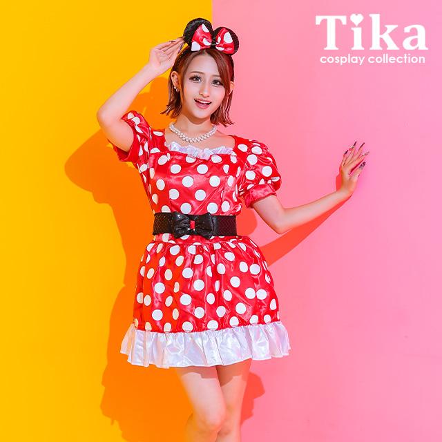 Tika ハロウィンコスプレ ディズニー リボンベルト付き 体型 Tika ハロウィンコスプレ ディズニー リボンベルト付き 体型