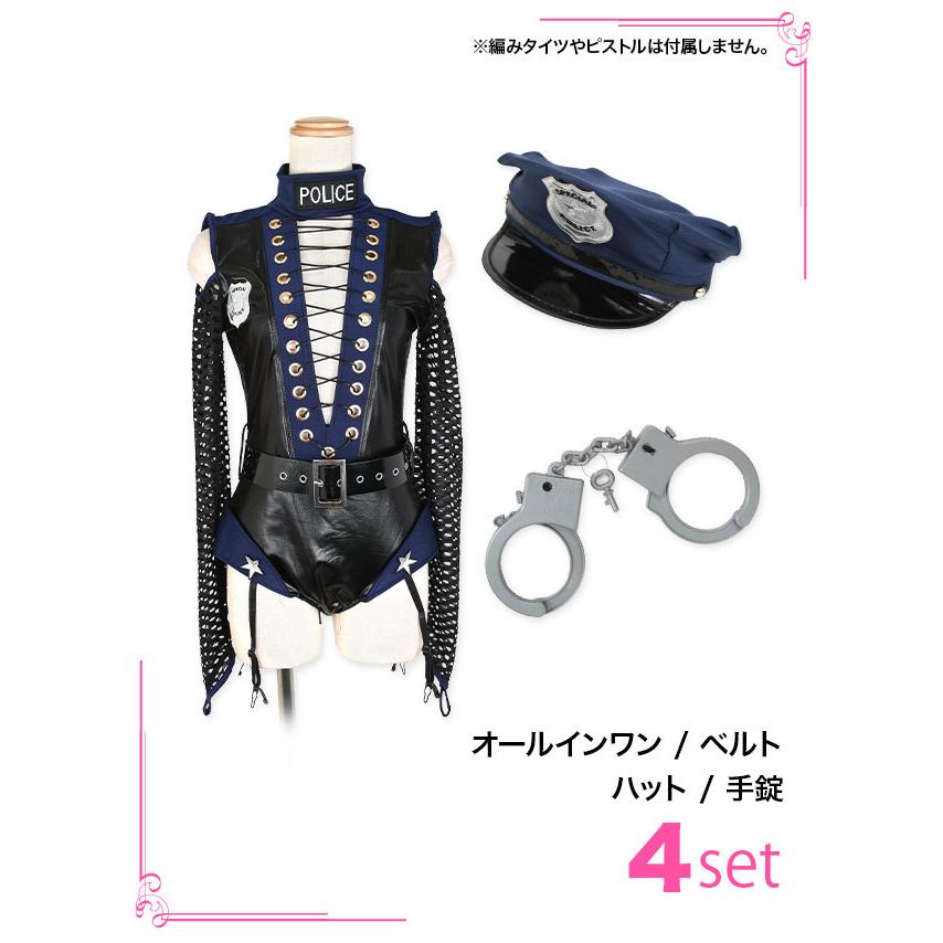 【値下】ポリス　コスプレ　ハロウィン　4点セット　可愛い　セクシー　人気 Tika バレンタイン コスプレ 衣装 ハロウィン セクシー ポリス