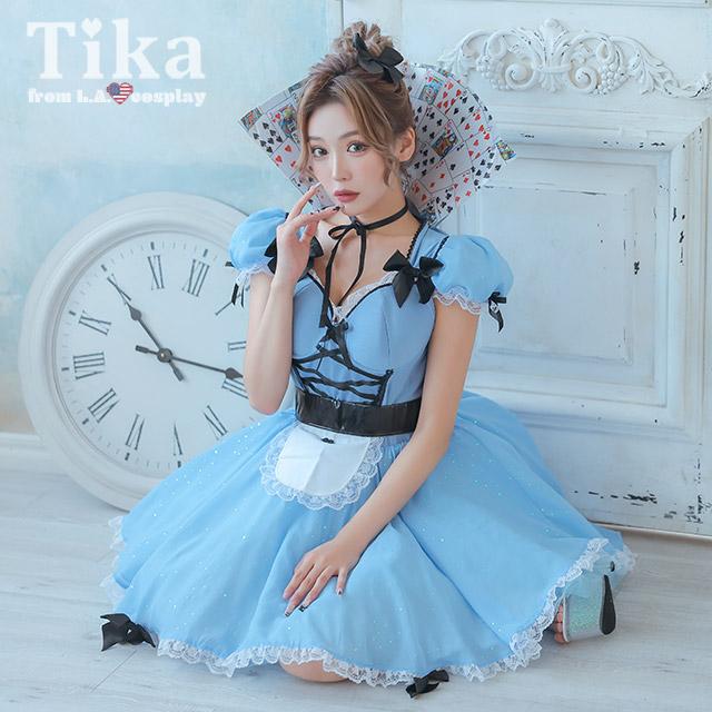 Tika アリス コスプレ ハロウィン コスチューム 不思議の国の Tika アリス コスプレ ハロウィン コスチューム 不思議の国の