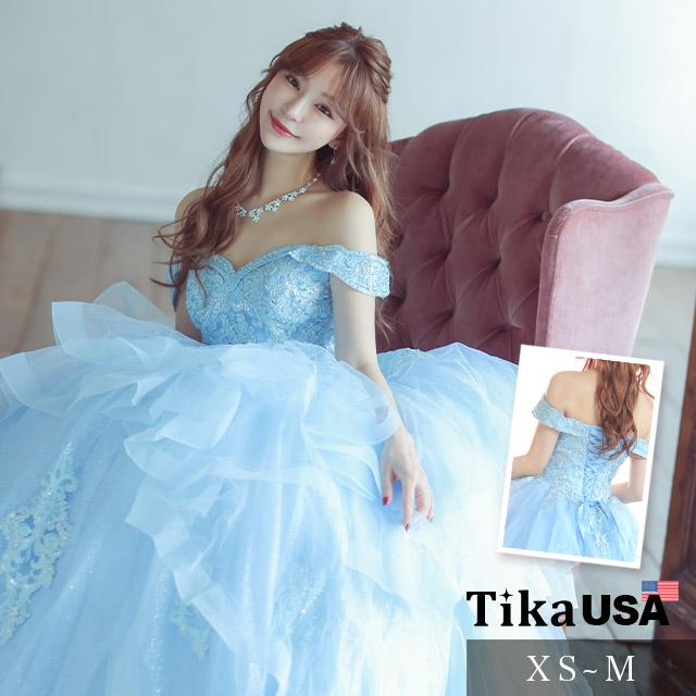 Tika キャバ ドレス ロングドレス キャバドレス チュール ロング Tika キャバ ドレス ロングドレス キャバドレス チュール ロング