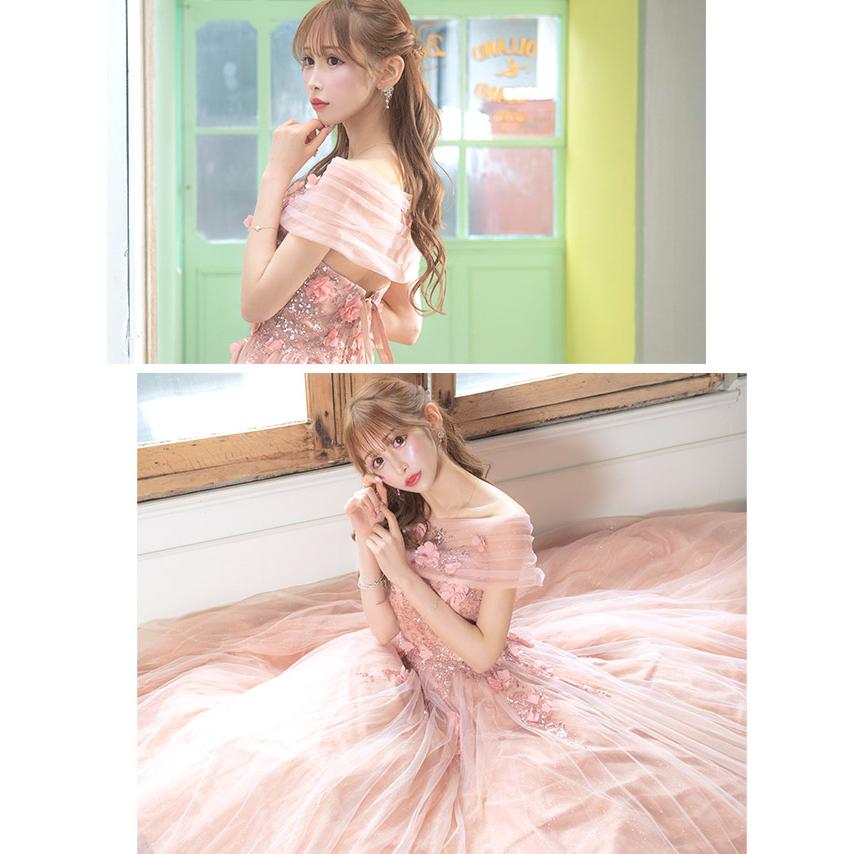 Tika キャバドレス ロングドレス ラメ オフショル チュール Tika キャバドレス ロングドレス ラメ オフショル チュール