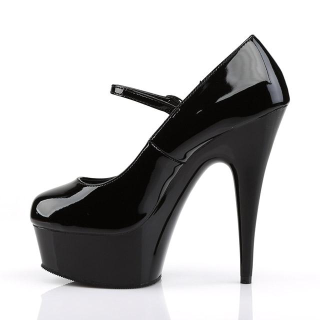 キャバヒール エナメル PLEASER プリーザー 厚底 ブラック 14.5cmヒール 大きいサイズ パンプス ショートブーツ レディース サンダル ショート ピンヒール_2