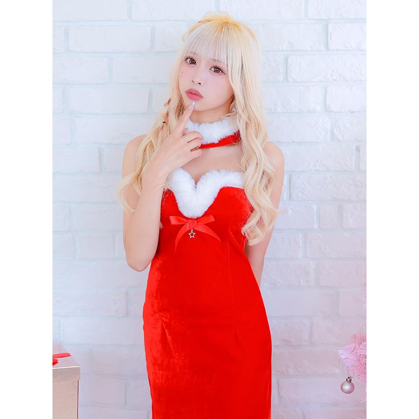 サンタコスプレ セット セクシー 安い タイト ワンピース サンタ衣装 サンタコス レディース | myMinette | 05
